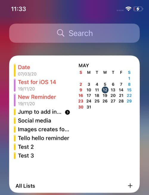 GoodTask iOS 14 home screen widget